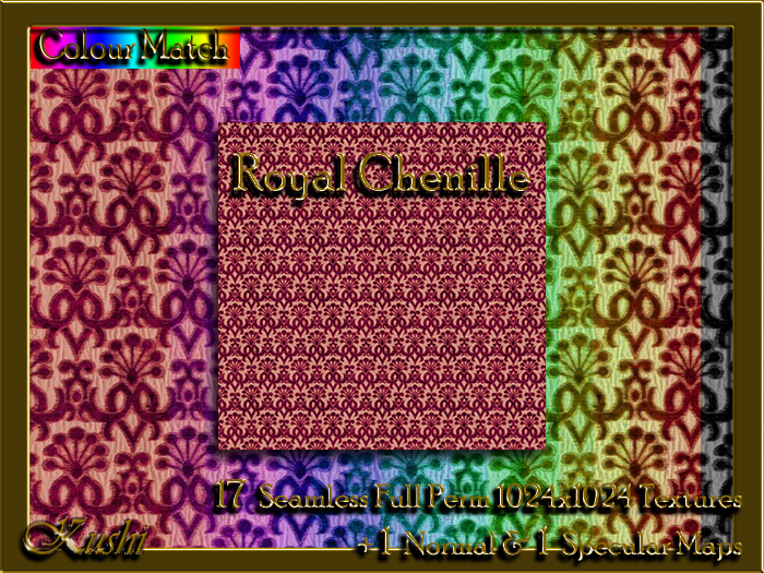 !Kushi! RoyalChenille Textures -WEAR TO UNPACK