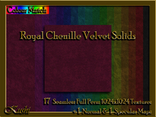 Royal Chenille VELVET SOLIDS Seamless Textures
