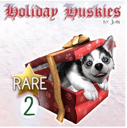 JIAN Holiday Huskies 2. Present Pupper RARE