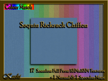 Sequin Rickrack CHIFFON Solids Seamless Textures