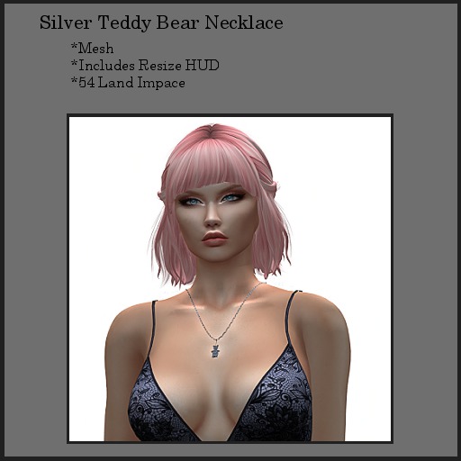 EustaceSeven Silver Teddy Bear Necklace Package