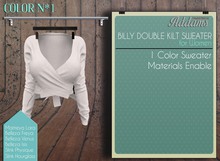 Addams "Billy" Mesh Kilt Sweater for Maitreya, Slink, Belleza #01