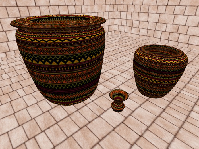 VelvetV Kreations ( sunset pottery set)boxed