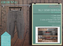Addams "Billy" Mesh Denim Bermudas for Maitreya, Belleza, Slink #41
