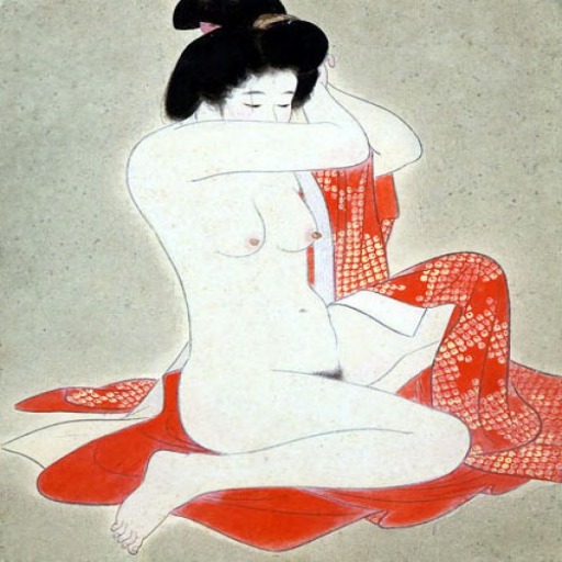 Geisha after bath