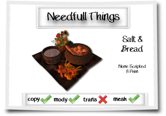 Needfull Things - Salt & Bread