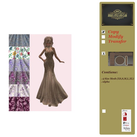 VESTIDO DORADO GOWN