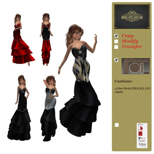 vestido volantes con Hud
