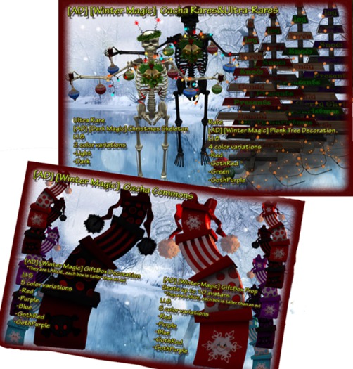 [AD] [Winter Magic] Plank Tree Decoration (GothPurple) BOX RARE