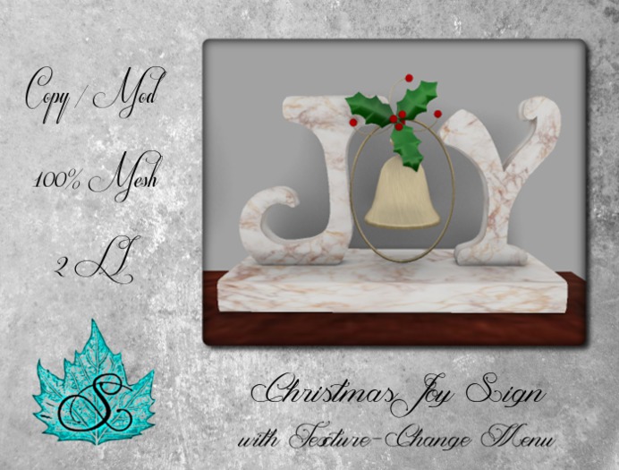 Christmas Joy Sign - Color Change