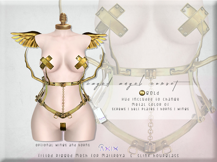 ::Axix:: Caged Angel Corset [Gold]