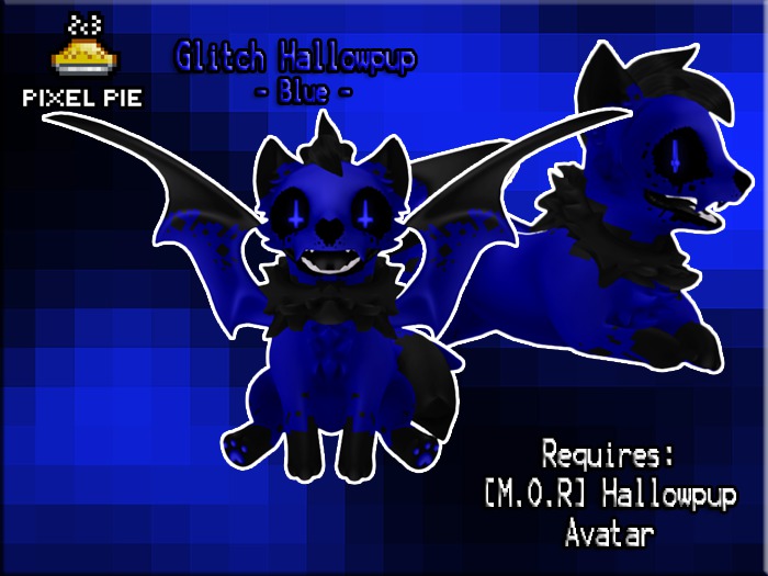 PIXEL PIE - Glitch Hallowpups - Blue