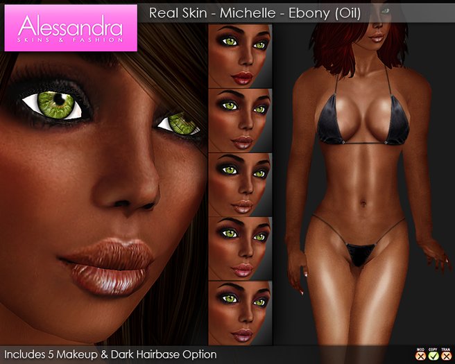 ALESSANDRA - Real Skin - Michelle - EBONY OILED (XStreet Pack)