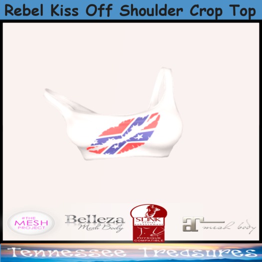 Rebel Kiss Off Shoulder Crop Top
