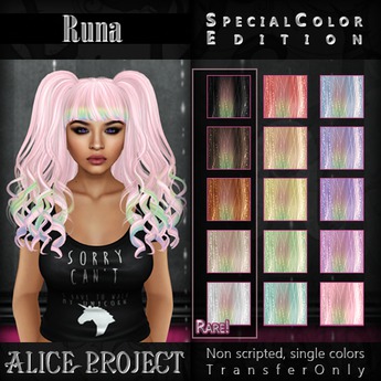 Second Life Marketplace - Alice Project - Runa - GlitteRainbow Green