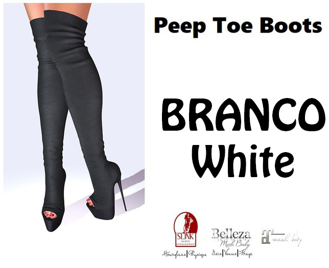 Peep Boots BRANCO/WHITE