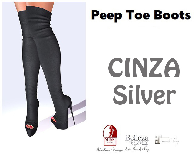 Peep Boots SILVER