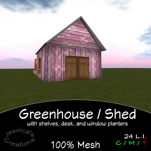JC - Small Barn Greenhouse (boxed)