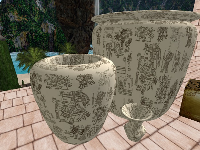 VelvetV Kreations (pottery set)(Hieroglyphs )boxed