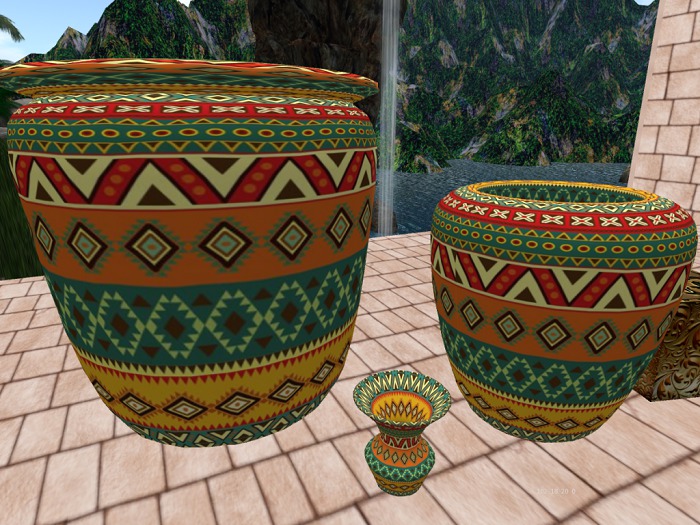 VelvetV Kreations ( Deep jungle pottery set)boxed