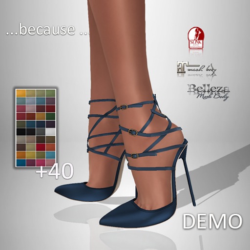 !Because +40 Mesh Shoe 2 - DEMO - Belleza Slink Maitreya