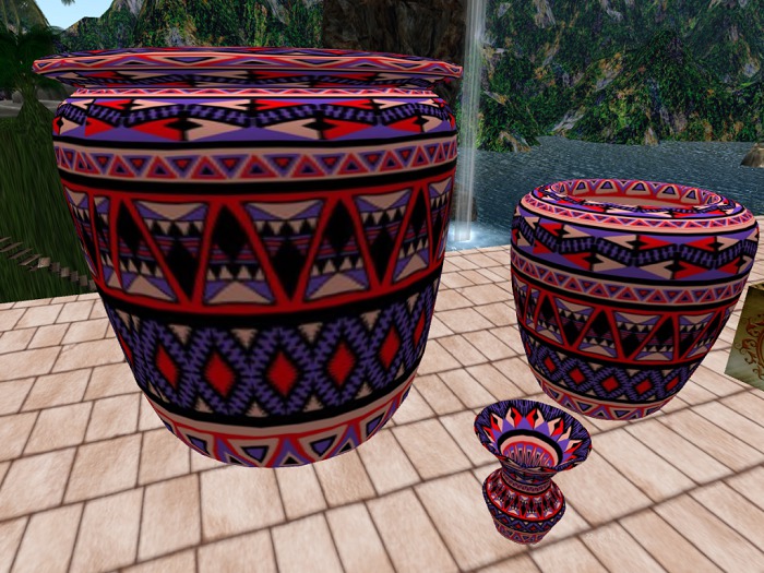 VelvetV Kreations ( Mayanholiday pottery set)boxed