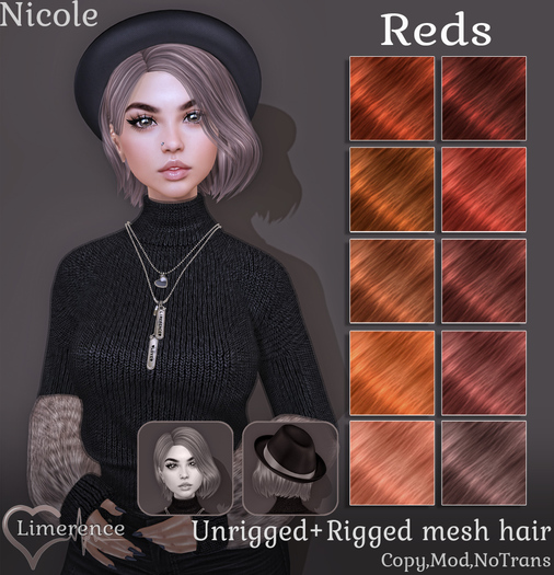 {Limerence} Nicole hair-Reds