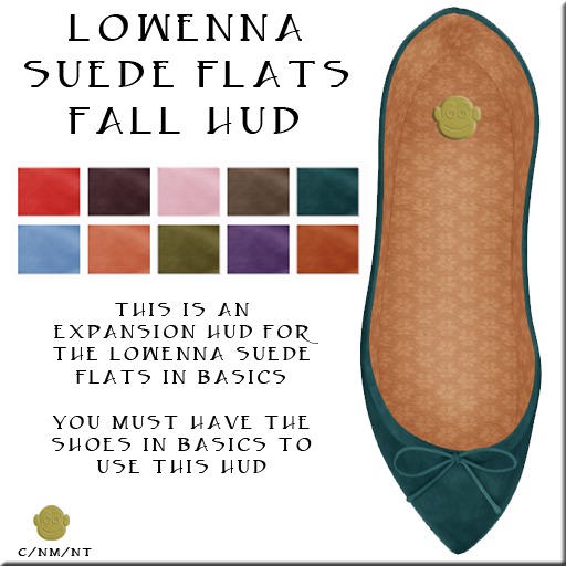 BM Lowenna Suede Flats Fall HUD