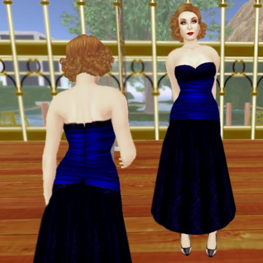 *VLC* Angeline - Dark Blue Gown