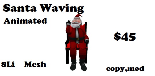 Santa Waving Animated