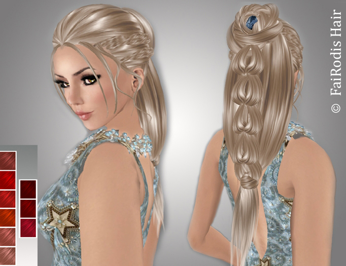 FaiRodis Delis hair light reds+decoration  pack