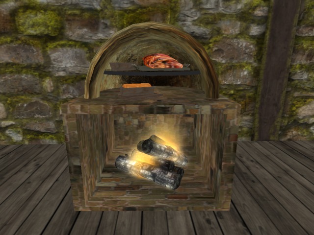 Kitchen module Baking oven DEMO - fire on/off on touch