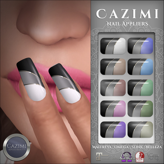 CAZIMI: Nails - Flair Black Tipped