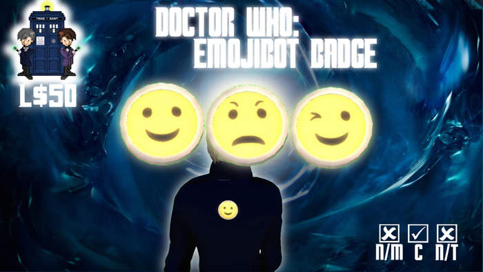 Delivery Crate - Doctor Who: Emoji Bot Badge