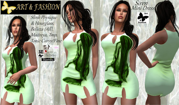 ART & FASHION - SIREN MINI DRESS