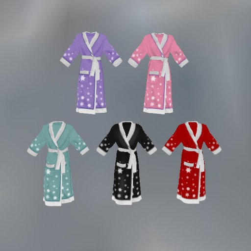 Snowflake Mesh Bathrobe F box