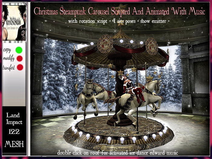 irrISIStible : CHRISTMAS STEAMPUNK CAROUSEL SCRIPTED + MUSIC