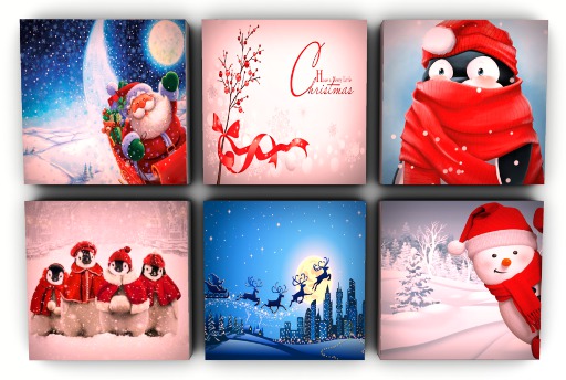 Wall Decor - Christmas - Merry Christmas Six (MESH)