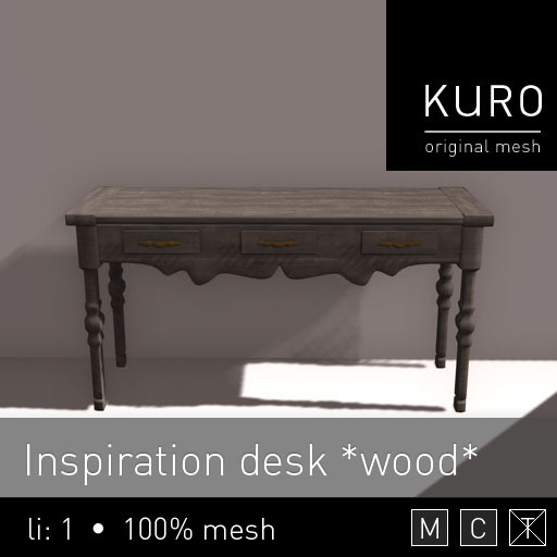 Kuro - Inspiration desk *wood*