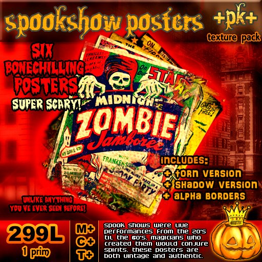 +PK+ :: Spook Show Posters :: Set 1 [Full Perm]