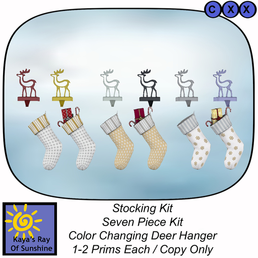 Christmas Stocking Kit in Gold  BOX