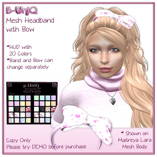 ::B-UniQ:: Headband with Bow