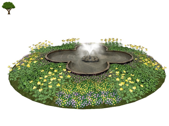 Flowers Fountain Sonja - Mesh
