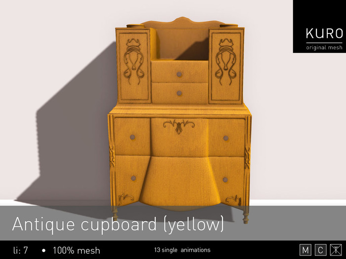 Kuro - Antique cupboard (Yellow) *PG*