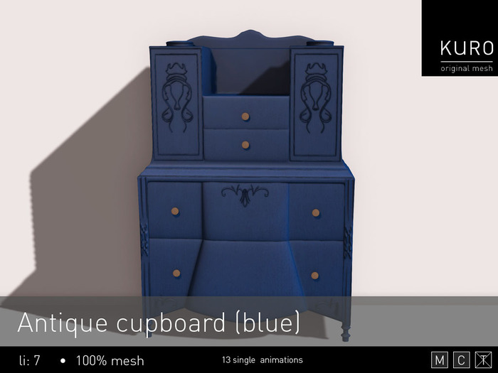 Kuro - Antique cupboard (blue) *PG*