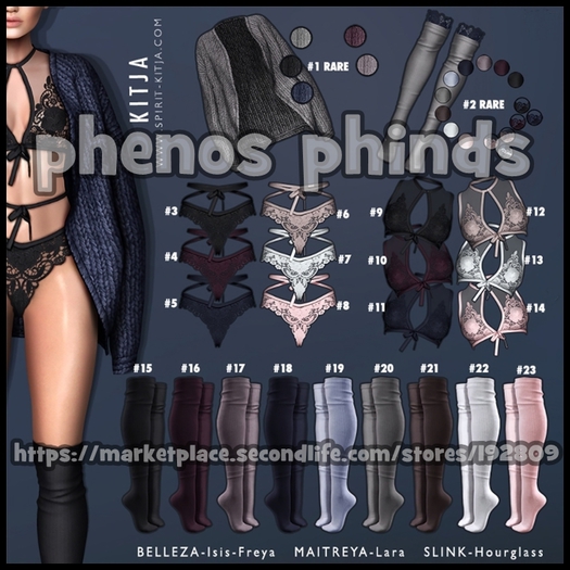 KITJA - Alisa Socks #16 VINOUS (Maitreya Lara)