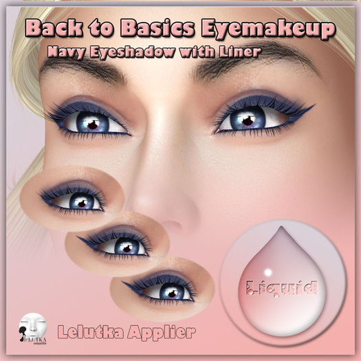 Liquid ~ Back to Basics ~ Lelutka Navy Eyeshadow