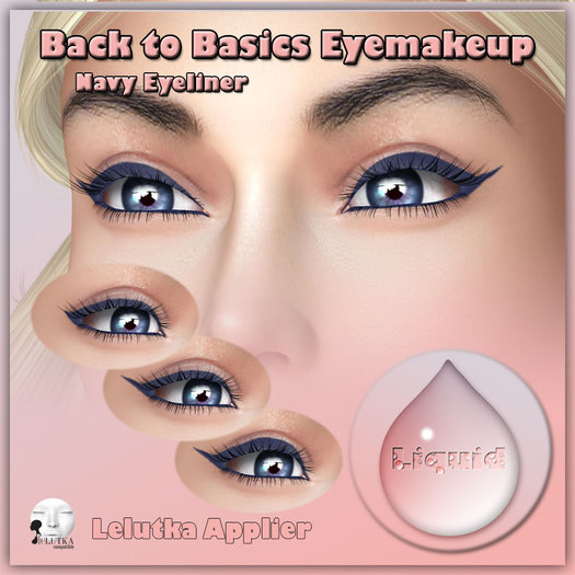 Liquid ~ Back to Basics ~ Lelutka Navy Eyeliner