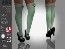 [DIESELdeluxe] Lara Xmas Shoes Platform High Green