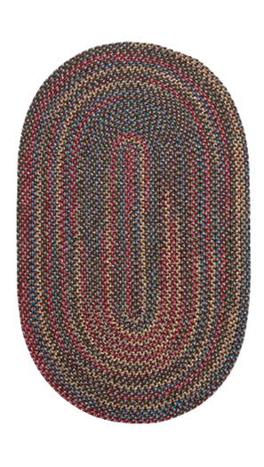 Winchester Oval Area Rug Brown